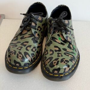 Dr. Marten 1461 Distorted Leopard Shoes